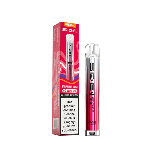 SKE Bar 600 Prefilled Pod Kit (STRAWBERRY BURST)