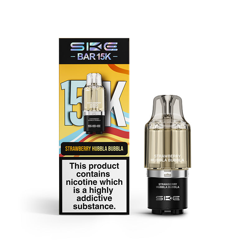 SKE Bar 15K Prefilled Pods (STRAWBERRY HUBBLA BUBBLA)