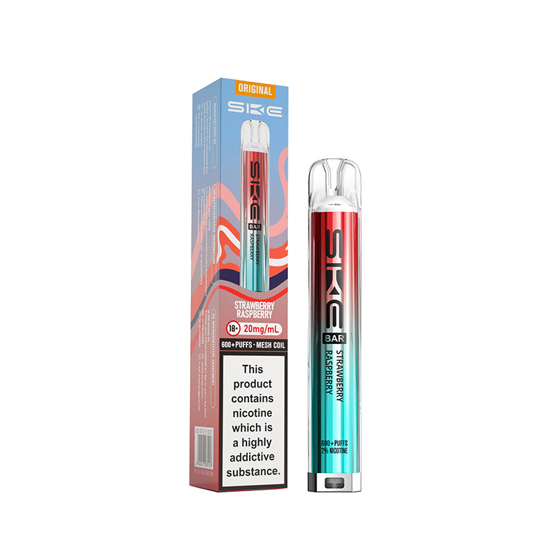 SKE Bar 600 Prefilled Pod Kit (STRAWBERRY RASPBERRY)
