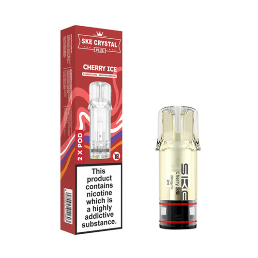 SKE Crystal Plus Prefilled Pods 2 Pack (CHERRY ICE)