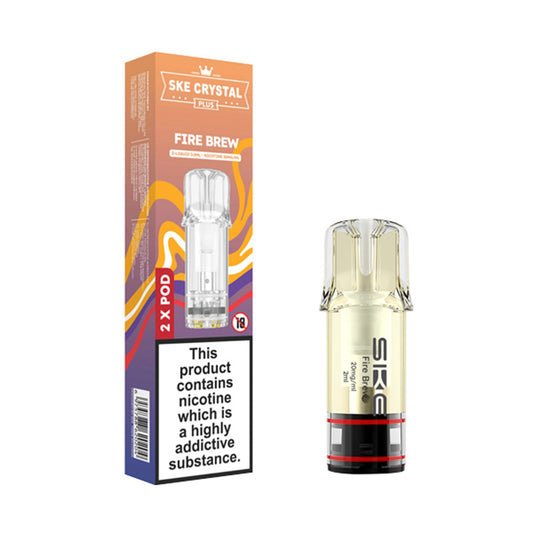 SKE Crystal Plus Prefilled Pods 2 Pack (FIRE BREW)