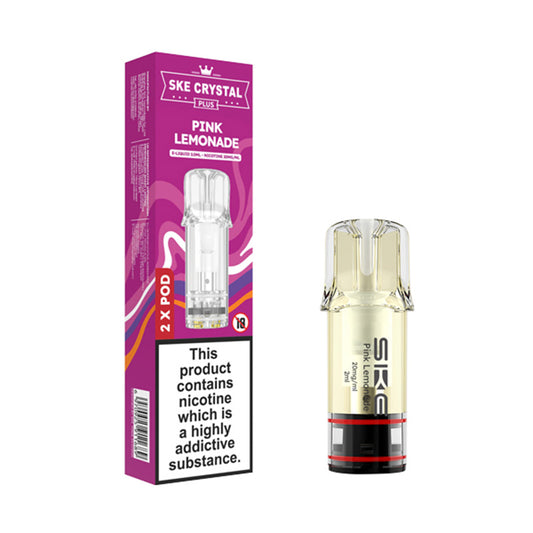SKE Crystal Plus Prefilled Pods 2 Pack (PINK LEMONADE)