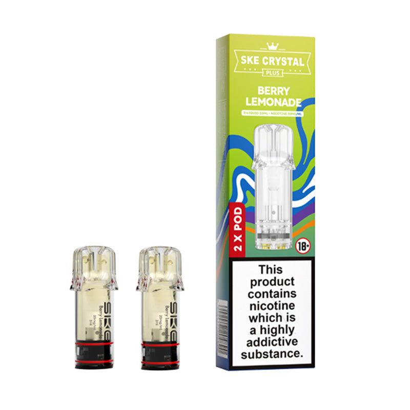 SKE Crystal Plus Prefilled Pods 2 Pack (BERRY LEMONADE)