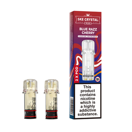 SKE Crystal Plus Prefilled Pods 2 Pack (BLUE RAZZ CHERRY)