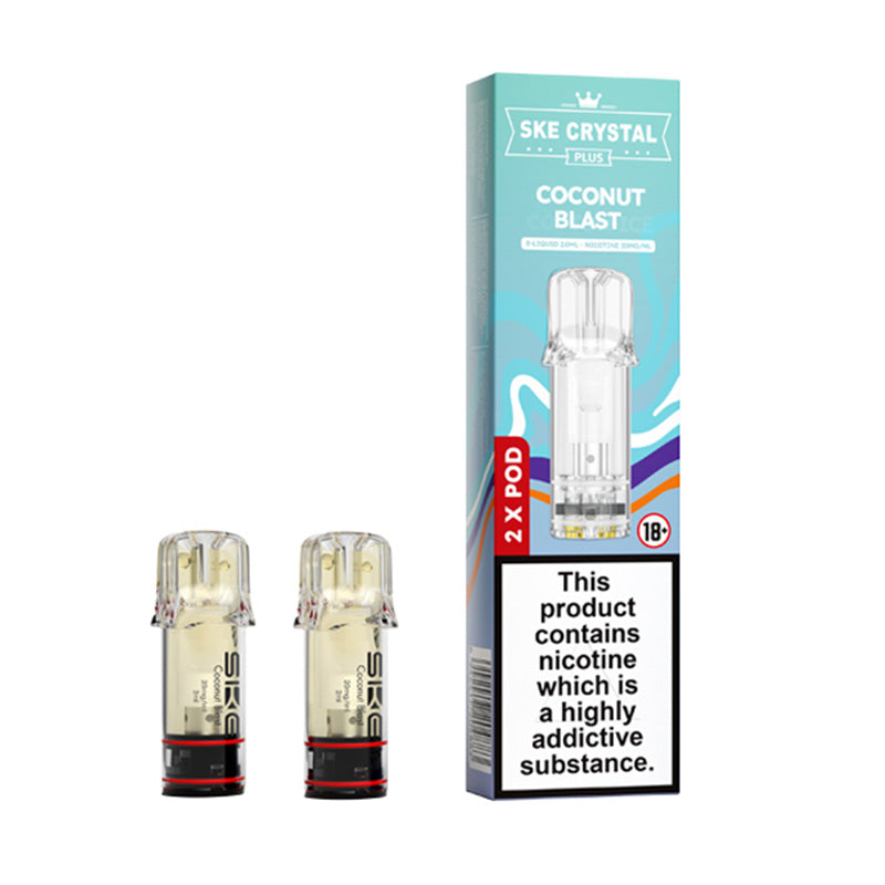 SKE Crystal Plus Prefilled Pods 2 Pack (COCONUT BLAST)
