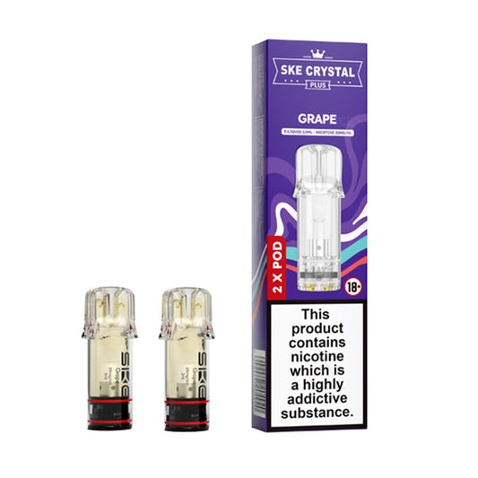 SKE Crystal Plus Prefilled Pods 2 Pack (GRAPE)