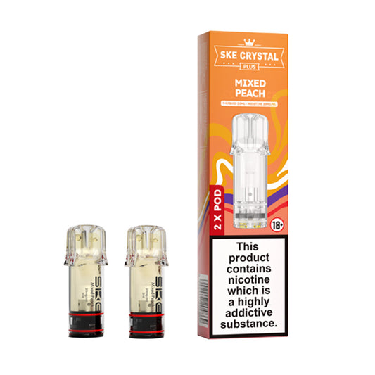 SKE Crystal Plus Prefilled Pods 2 Pack (MIXED PEACH)