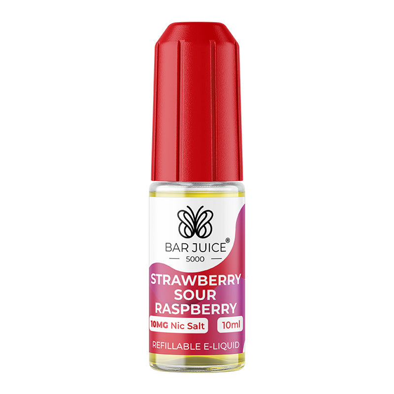 Bar Juice 5000 Nic Salt 10mg Strawberry Sour Raspberry