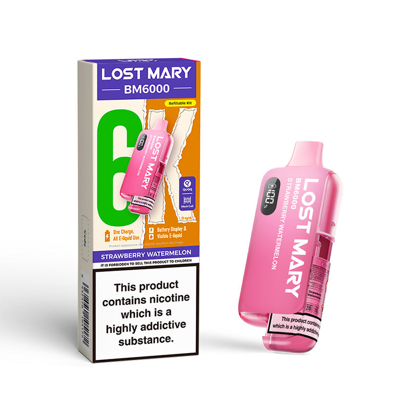 Lost Mary BM6000 Refillable Kit (STRAWBERRY WATERMELON)