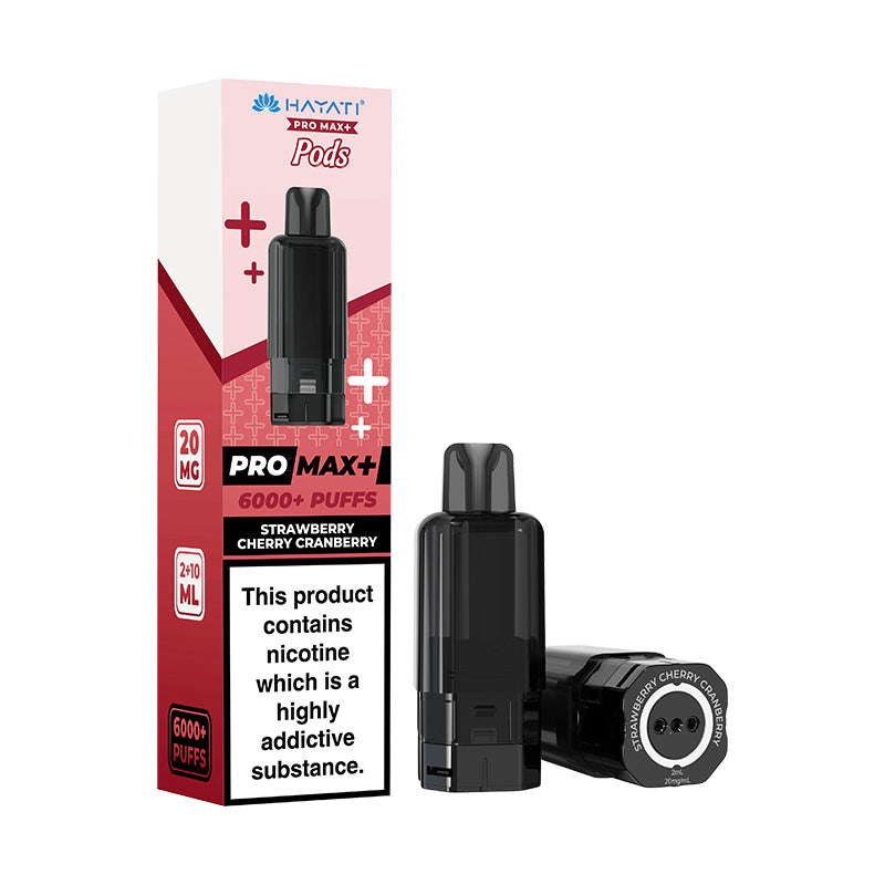 Hayati Pro Max+ 6K Prefilled Replacement Pods Strawberry Cherry Cranberry