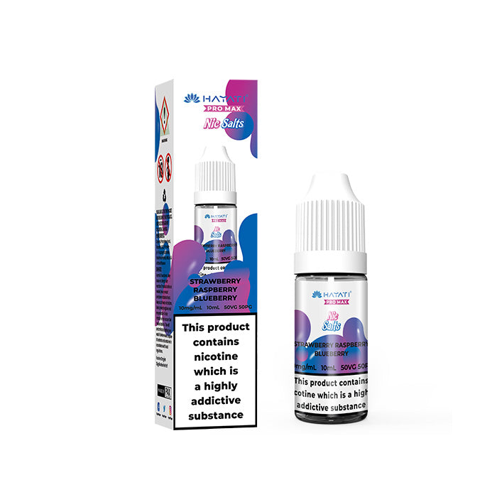 Hayati Pro Max Nic Salt 10mg Strawberry Raspberry Blueberry