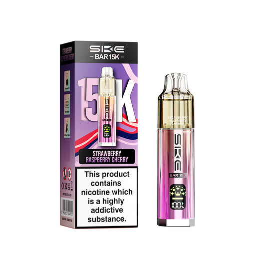 SKE Bar 15K Prefilled Pod Kit (STRAWBERRY RASPBERRY CHERRY ICE)