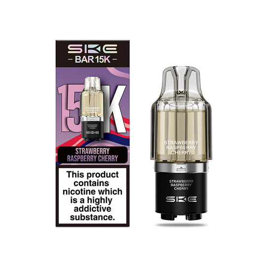 SKE Bar 15K Prefilled Pods (STRAWBERRY RASPBERRY CHERRY ICE)