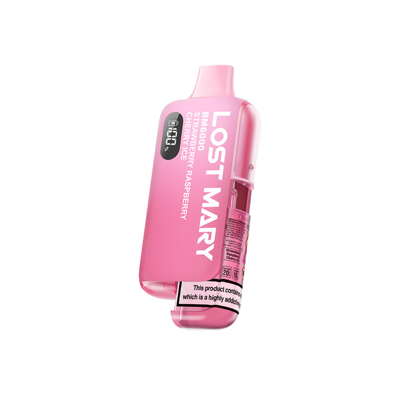 Lost Mary BM6000 Refillable Kit (STRAWBERRY RASPBERRY CHERRY ICE)