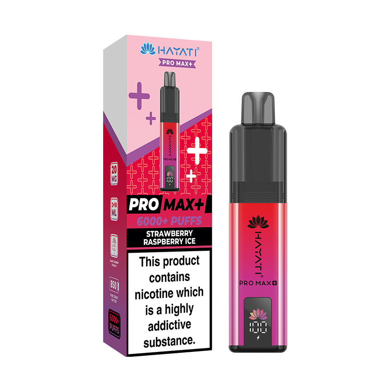 Hayati Pro Max+ 6K Prefilled Pod Kit Strawberry Raspberry Ice