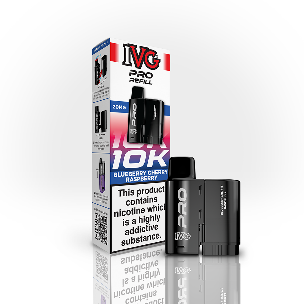 IVG Pro 12 20mg Prefilled Pod Blueberry Cherry Raspberry