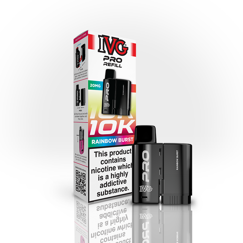 IVG Pro 12 20mg Prefilled Pod Rainbow Burst