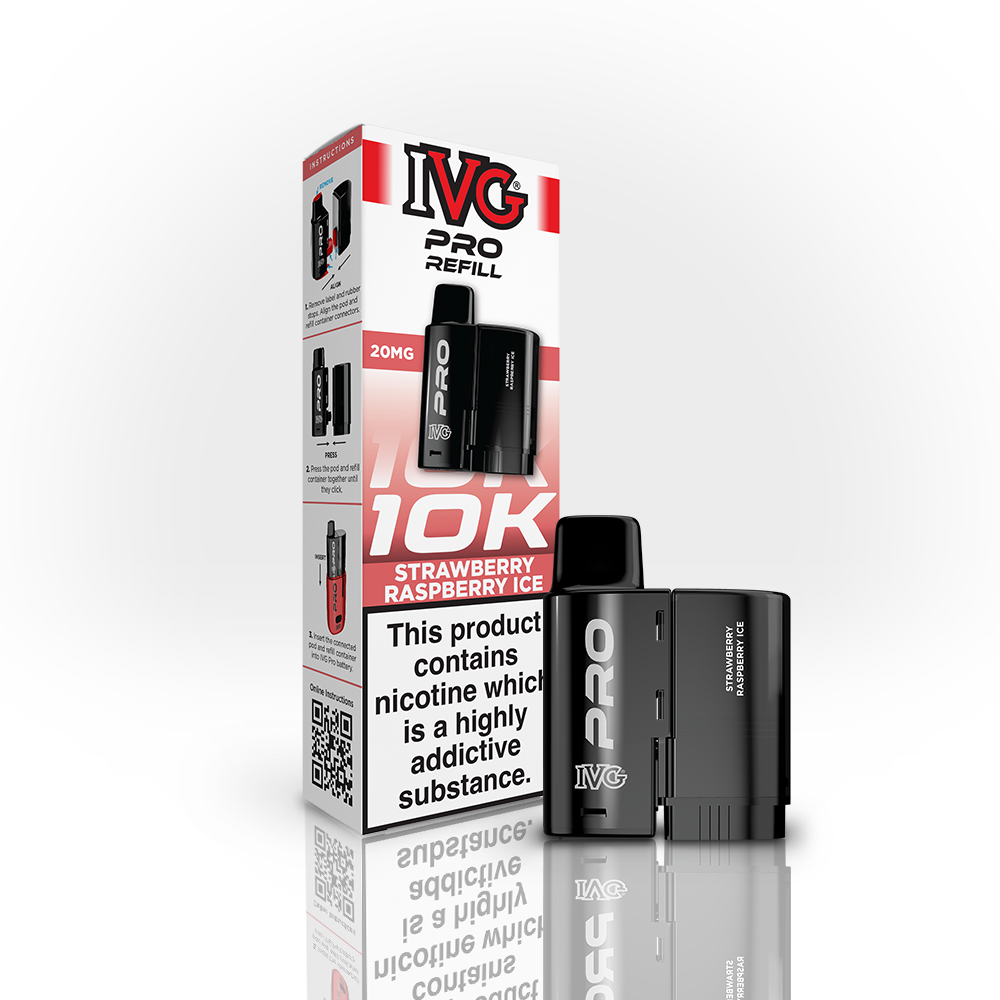 IVG Pro 12 20mg Prefilled Pod Strawberry Raspberry Ice