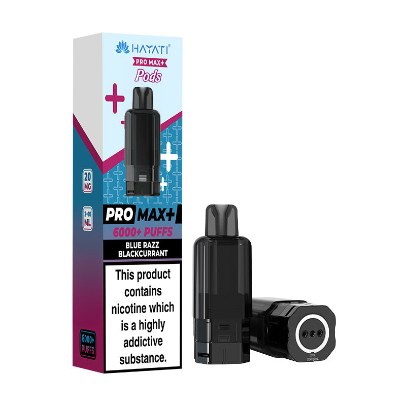 Hayati Pro Max+ 6K Prefilled Replacement Pods Blue Razz Blackcurrant