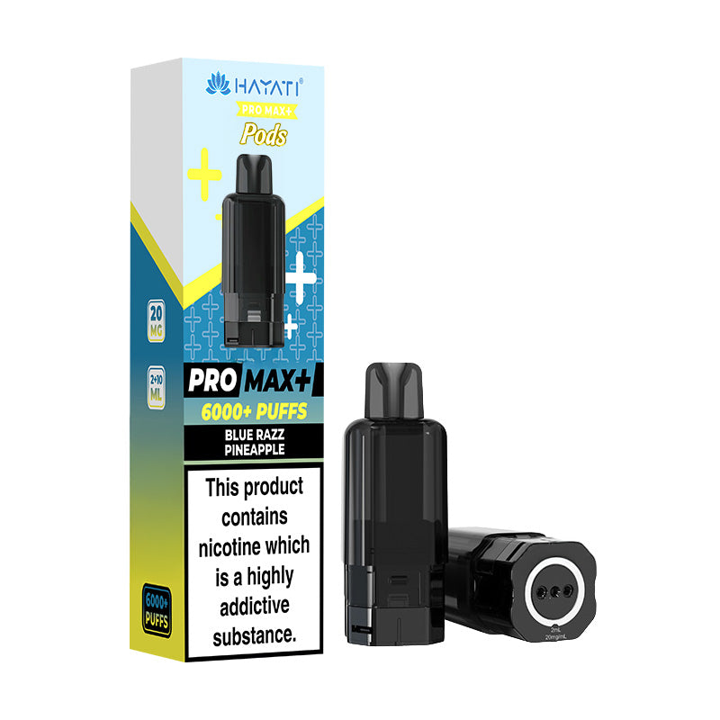 Hayati Pro Max+ 6K Prefilled Replacement Pods Blue Razz Pineapple
