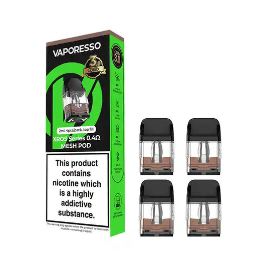 XROS Corex 3.0 Pods 4 Pack (0.4 OHM)