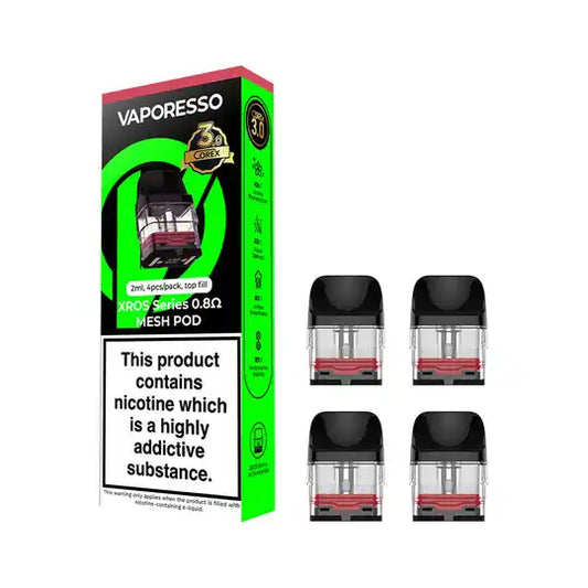 XROS Corex 3.0 Pods 4 Pack (0.8 OHM)