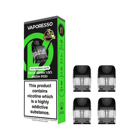XROS Corex 3.0 Pods 4 Pack (1.0 OHM)