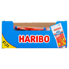 HARIBO Balla Stixx Chewy Strawberry Flavour Sweets Sharing Bag 140g