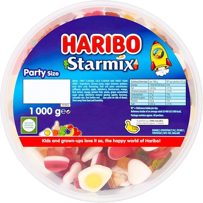 Haribo Starmix Tub 1kg