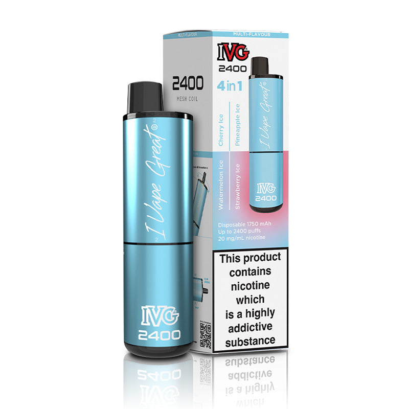 IVG 2400 4 In 1 Rechargeable Pod Kits (ICE POP)