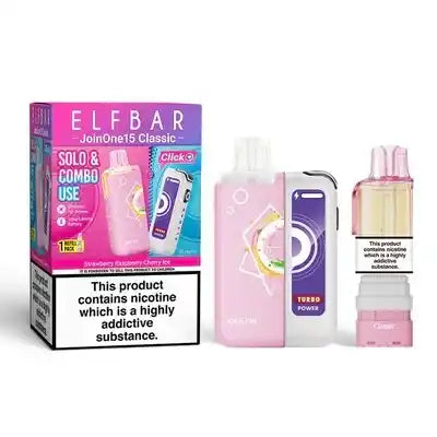 Elf Bar JoinOne15 Classic Prefilled Pod Kit (STRAWBERRY RASPBERRY CHERRY ICE)