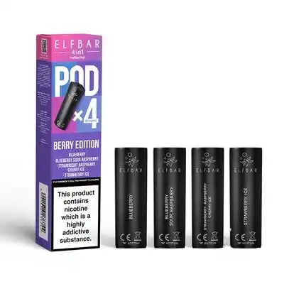 Elf Bar 4 in 1 Prefilled Pods 4 pack (BERRY EDITION)