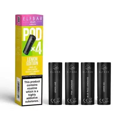 Elf Bar 4 in 1 Prefilled Pods 4 pack (LEMON EDITION)