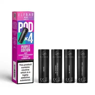 Elf Bar 4 in 1 Prefilled Pods 4 pack (PURPLE EDITION)