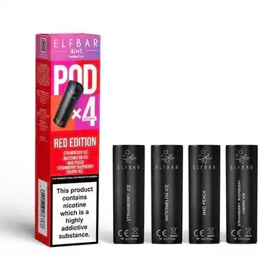 Elf Bar 4 in 1 Prefilled Pods 4 pack (RED EDITION)