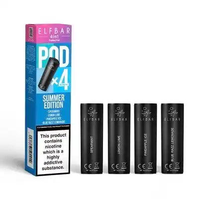 Elf Bar 4 in 1 Prefilled Pods 4 pack (SUMMER EDITION)