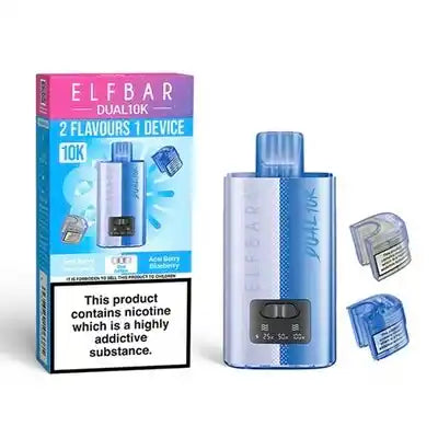 Elf Bar Dual 10K Big Puff Devices Blue Edition