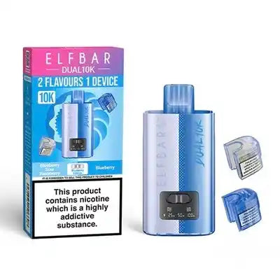 Elf Bar Dual 10K Big Puff Devices Blueberry Edition