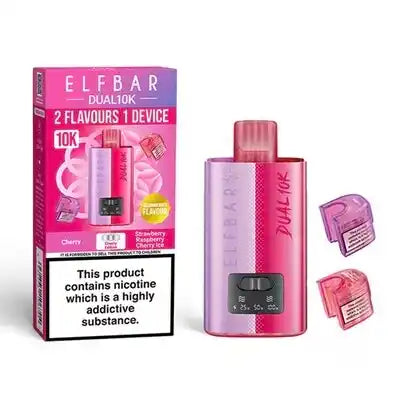 Elf Bar Dual 10K Big Puff Devices Cherry Edition