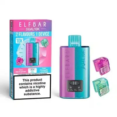 Elf Bar Dual 10K Legal Big Puff Device Sour Edition