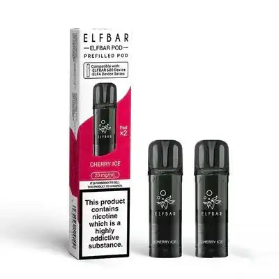 Elf Bar 600 Prefilled Pods 2 Pack Cherry Ice