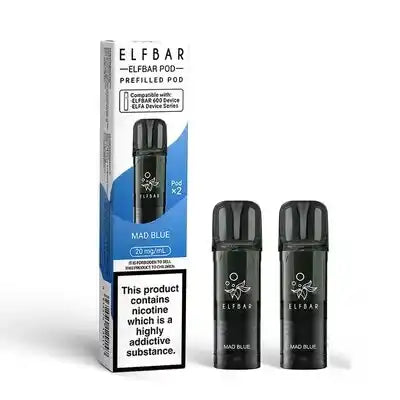 Elf Bar 600 Prefilled Pods 2 Pack Mad Blue