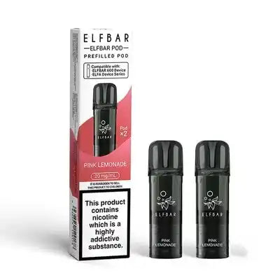 Elf Bar 600 Prefilled Pods 2 Pack Pink Lemonade