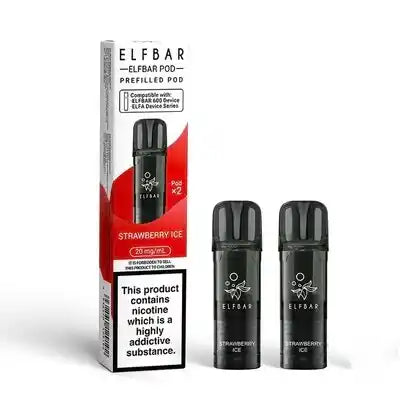 Elf Bar 600 Prefilled Pods 2 Pack Strawberry Ice