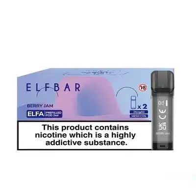 ELFA Vape Pod (BLUEBERRY SNOOW - BERRY JAM)