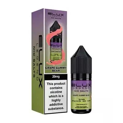 Elux Legend Nic Salt 10mg (GRAPE GUMMY BEAR)