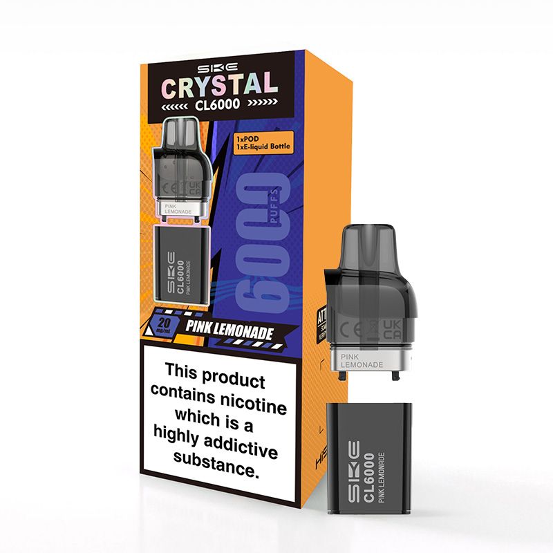 SKE Crystal CL6000 Prefilled Pods (PINK LEMONADE)