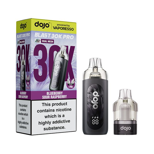 Vaporesso Dojo Blast 30K Pro Prefilled Pod Kit Blueberry Sour Raspberry