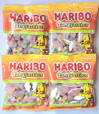 HARIBO Tangfastics Fruit & Cola Flavour Fizzy Jelly Sweets Sharing Bag 175g