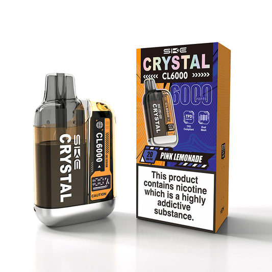 SKE Crystal CL6000 Legal Big Puff Device (PINK LEMONADE)